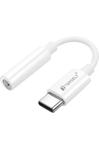 erorex Usb C To 3.5Mm Adapter Headphone 2In1 Aux Audio Earphone Pd Charging For Iphone 16 Pro Max Plus 15