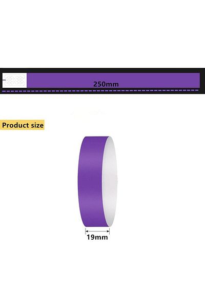 erorex Waterproof Paper Bracelets 600 Pieces Wristbands For Events Event Wristbands Colorful Wrist Party