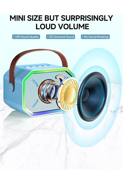 erorex مكبر صوت بلوتوث ريترو ديكور عتيق مكبر صوت عتيق صغير محمول راديو لاسلكي ديكور