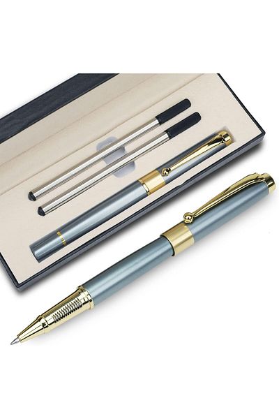 erorex Ballpoint Pen Black Refill Luxury Ballpoint Line Width 0.5Mm Best Ball Pen Gift Set For Men And