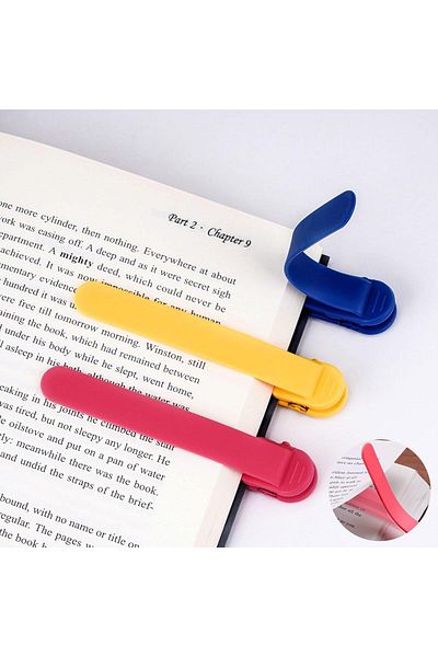 erorex Bookmark Bookmark Clip Silicone Smart Book Markers For Men Women Book Accessories For Reading