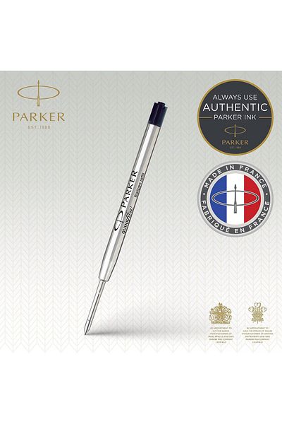erorex Quinkflow Ballpoint Pen Ink Refill Medium Tip Black