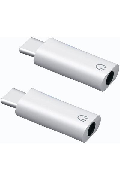 erorex Usb C To 3.5Mm Headphone And Charger Adapter 2 In 1 Usb Type C To Aux Audio Jack And Pd Fast
