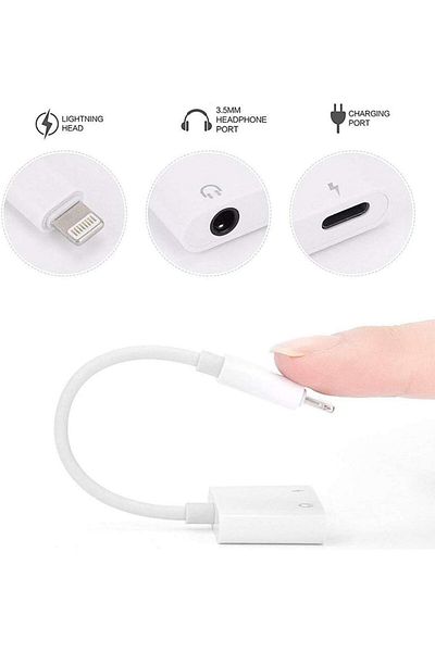erorex محول Lightning إلى مقبس سماعة رأس Aux مقاس 3.5 مم لجهاز iPhone 7 7 Plus مصمم لجهاز iPhone 7 Lightning