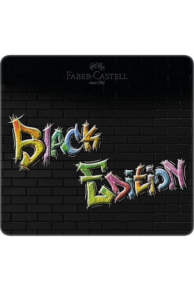 erorex Blackwood 116425 Coloring Pencils Black Edition 24 Metal Case