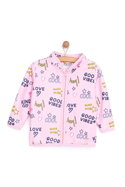 ebebek Hello Baby HelloBaby Kız Bebek Polar Hırka Metraj Baskılı Fermuarlı Ha...