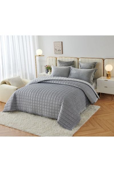 smart home Compressed Comforter Set Consisting Of 6 Pieces 6-Piece Comforter 100% Velvet Bed Set Size 250x230cm
