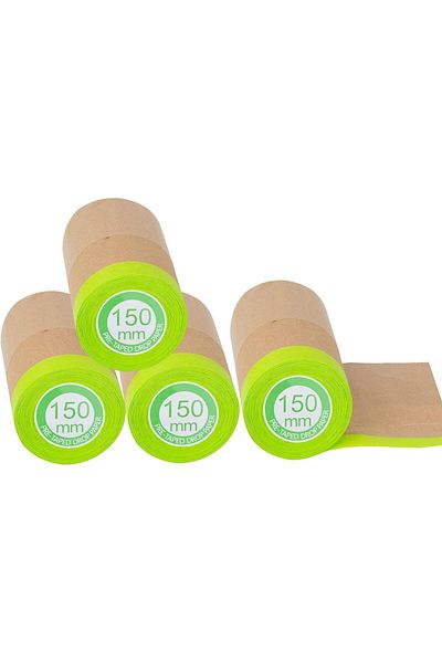 erorex Pre Taped Masking Paper For Painting 15Cm*12M Tape And Drape Painters Paper Paint Adhesive