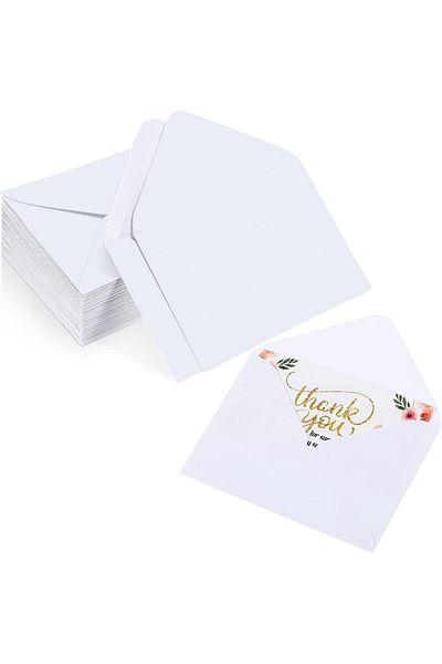 erorex 200 Count Mini Gift Card Envelopes Bulk Wedding Pocket Small Paper Envelopes Gift Card Sleeves