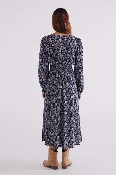 Springfield Midi Dress With Neckline Neckline