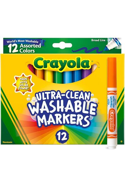 erorex Ultra Clean Washable Markers Broad Line 12 Count