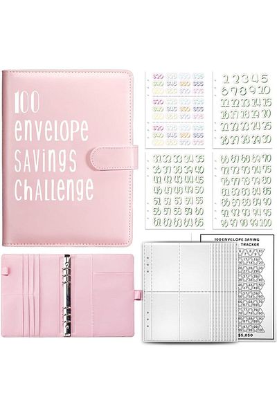 erorex 100 Envelopes Challenge Binder Savings Challenges Book A5 Money Saving Challenge Book Budget Binder