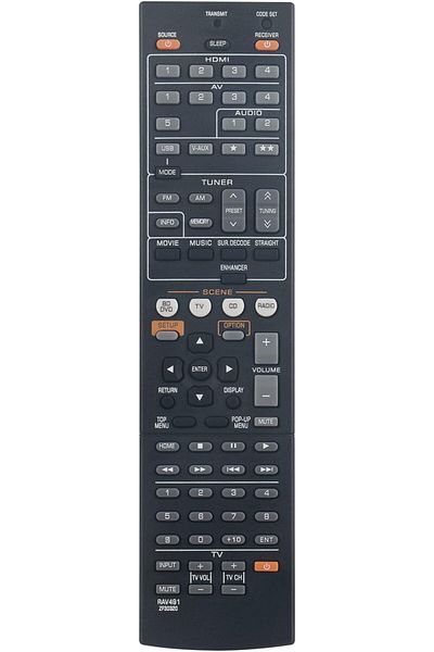 erorex جهاز تحكم عن بعد بديل Rav347 متوافق مع Yamaha Wt92830Jex Rx V1067Bl Rx A1000 Rx A1000Bl Rx V1067