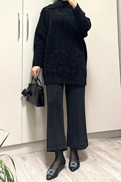 VESHO OFFİCİAL سيمال سكوبا بنطلون أسود