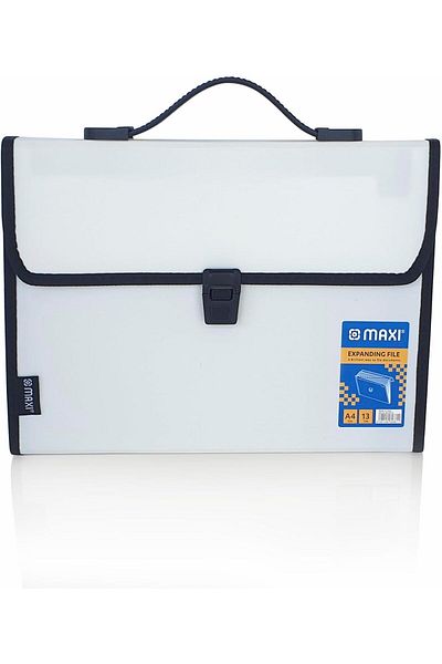 erorex Expansion File 13 Grids With Handle White 13 Pockets Expanding Folders Portable A4 Expandable