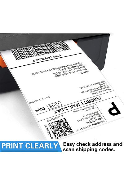 erorex Roll Stickers For Direct Thermal Printing Suitable Stickers For Shipping Parcels Mail Barcode