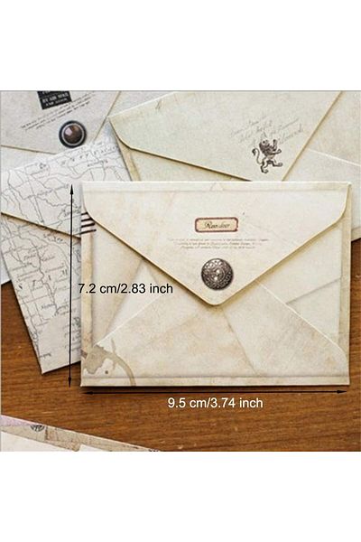 erorex 72 Pcs Mini Vintage Envelope European Style Mini Paper Envelope Small Handmade Gift Card Envelopes
