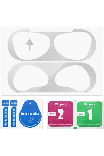 erorex Dust Guard For Airpods 4 Case Box Metal Sticker Protection Film Dust Proof Metal Cover For Airpods