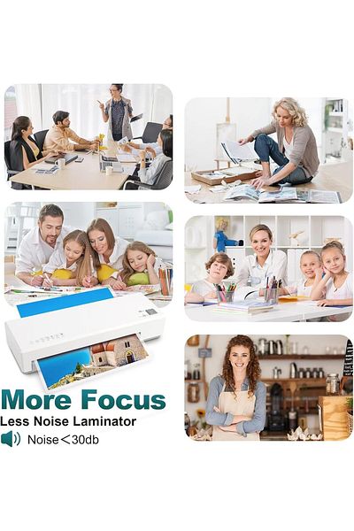 erorex Laminator A4A5A6 Size Cold And Hot Laminating Machine With Paper Cutter Corner Rounder Suitable For