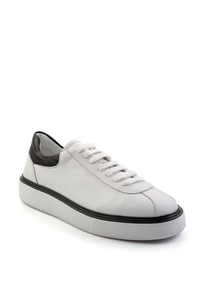 Bambi Tenis pentru bărbați din piele albă E 01087115103