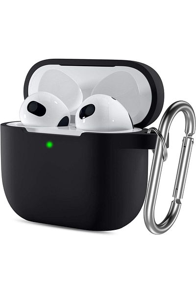 erorex غطاء سيليكون متوافق مع Airpods Pro 2 2022 سيليكون ممتاز مع خطاف يدعم الاتصال اللاسلكي
