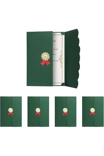 erorex A4 Certificate Holder Graduation Diploma Cover Degree Certificate Holder Trifold Document Covers