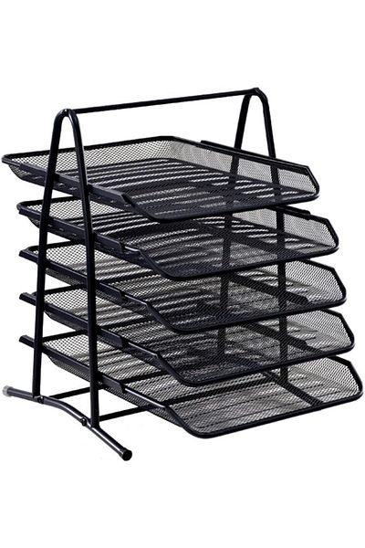 erorex Desk Organizers And Accessories 5 Tier Mesh Tray Paper Letter Tray Organizer Desktop Organizer For