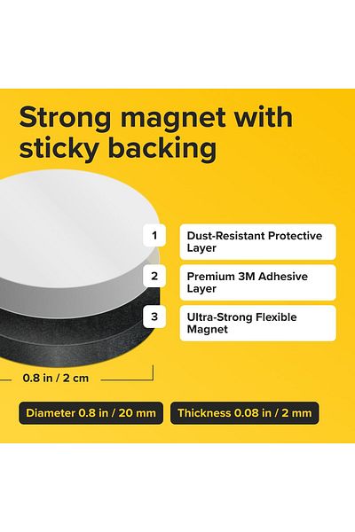 erorex Self Adhesive Dots 0.8 Inch X 0.8 Inch Peel And Stick Ic Circles Flexible Sticky S Sheets Is