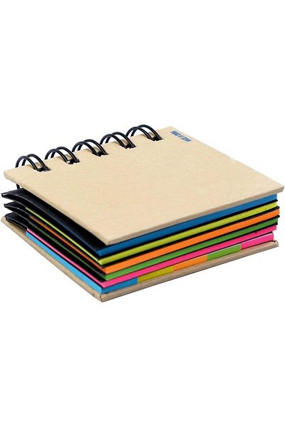 erorex Pocket Size Spiral Note Book Index Tabs Paper Note Set With Spiral Binding Page Marker Colored