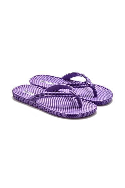 Twigy Papuci de plajă pentru femei violet