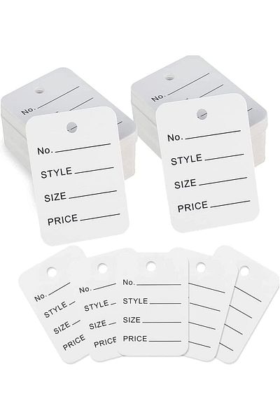 erorex 500 Pcs Price Tags Making Tag White Store Tags Clothes Size And Price Tags International Price