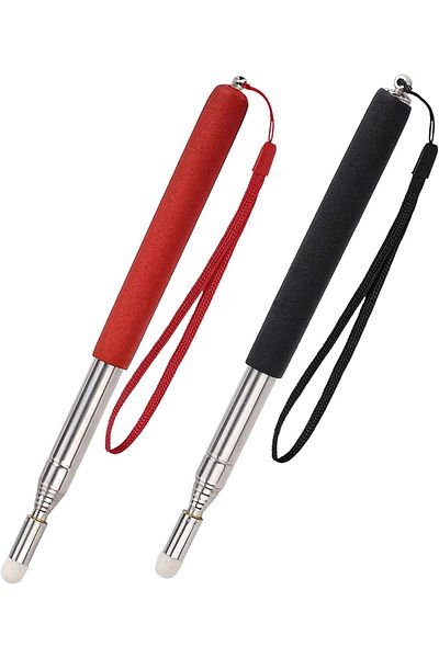 erorex Pointer Stick 2 Pack Telescopic Pointer Stick 1M With Hand Lanyard Presentation Pointers For Coach