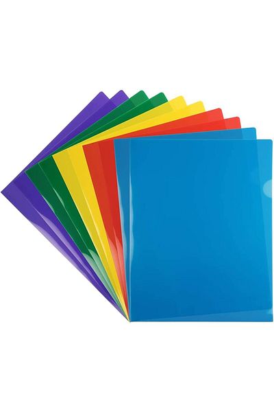 erorex Plastic Pocket Folders 10Pcs Clear Document Folders For A4 Size For School And Office Supplies 5