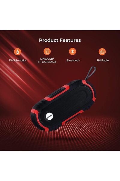 erorex Rechargeable Bluetooth Speaker For Excellent Sound Performance Disco Lights Usbsd Card Radio Remote