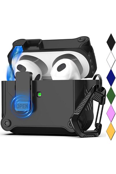 erorex Compatible Airpods 3 Case Clear Airpods 3Rd Generation Case With Keychain Soft Tpu Protective