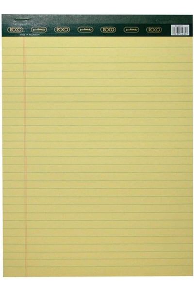erorex Legal Pad Yellow A4 40 Sheets 10 Pads Rq 23001