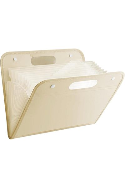 erorex 13 Pockets Expanding File Folder With Handle A4 Letter Size Portable Accordian File Organizer