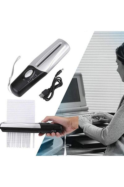 erorex Portable Shredder Usb Battery Operated Mini Handheld Paper Shredder 2L Mini Paper Cutter For Office