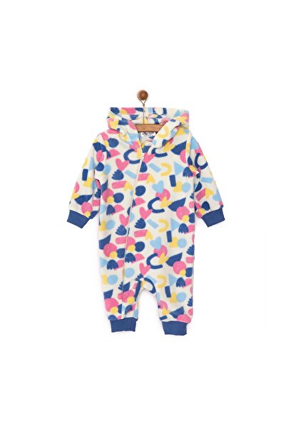 ebebek Hello Baby HelloBaby Basic Metraj Baskılı Polar Patiksiz Tulum Kız Bebek