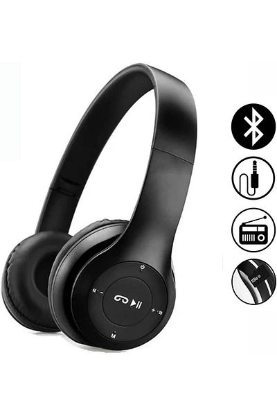 erorex Ie Hs489 Over Ear Stereo Powerful Headphones With Mic Black