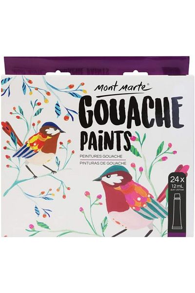erorex Mont Marte Gouache Paints 18 Shades 12 Ml Tubes Ideal For Gouache Painting Brilliant Lightfast