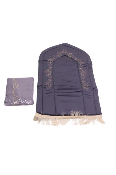 smart home Comfortable Foam Padded Prayer Rug with Jalal, Islamic Design Embossed Prayer Rug and Prayer Sheet