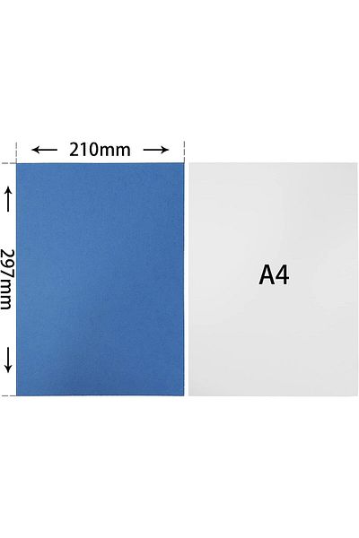 erorex A4 Binding Presentation Covers 230Gsm Leathergrain Covers And Backs Blue Pack Of 100