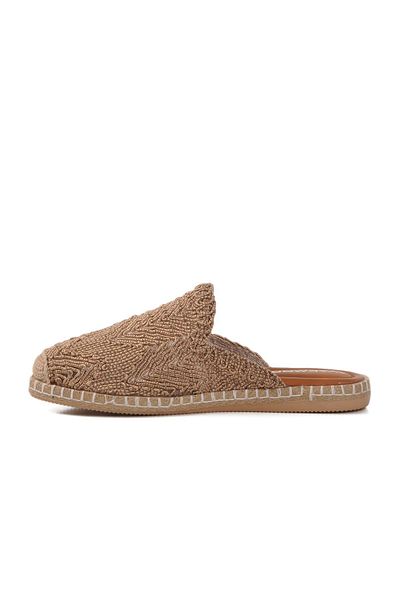 AYAKMOD 542042 Γυναικείες παντόφλες Z Tan Straw Knit