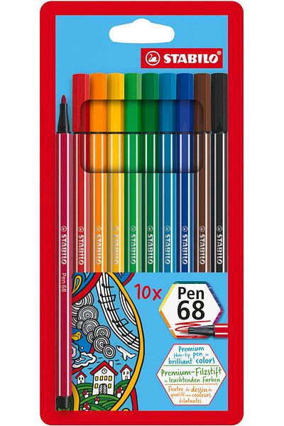 erorex Premium Fiber Tip Pen 10 Colors 6810 Pl