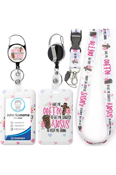 erorex Lanyards For Id Badges 2 Pack Id Badge Holder With Lanyard Retractable Badge Reel With Clip Heavy