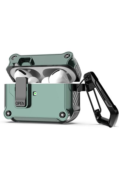 erorex For Airpods Pro Cover Shock Resistant Rugged Case With Keychain For Air Pods Pro Charging Case