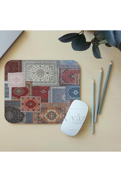 riyaz Halı Motif Desen 5 - Dikdörtgen Mouse Pad, 17,5 cm x 19,50 cm
