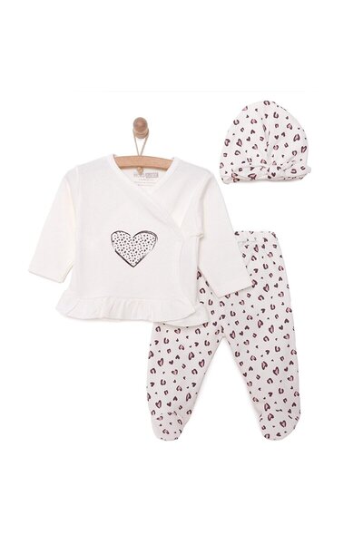 ebebek Hello Baby HelloBaby Kız Zıbın-Şapka-Patikli Alt Kız Bebek