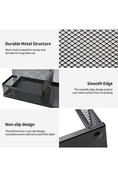 erorex Mesh Desk Organizer Set 6 Piece Desk Organizer Set Metal Office Supplies Organizer Desk Accessories